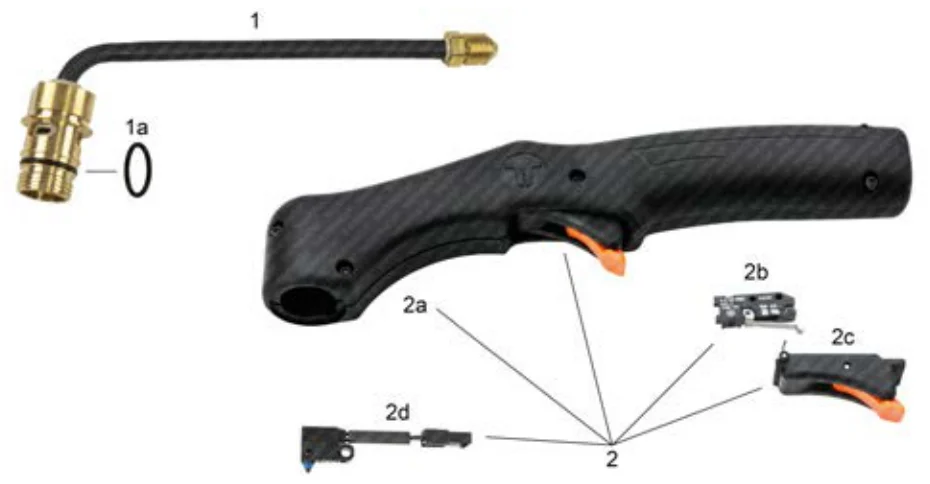 Powermax 65/85/105, Duramax el torcu parça çizimi